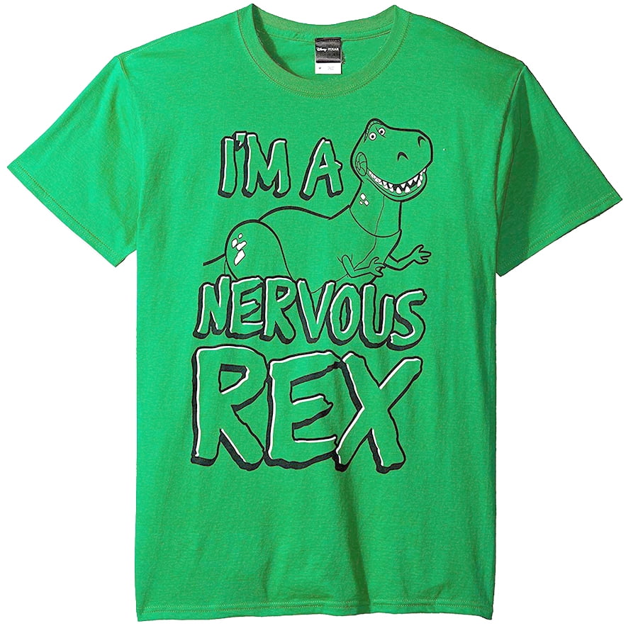 Disney Toy Story I'm A Nervous Rex T-Shirt - Walmart.com