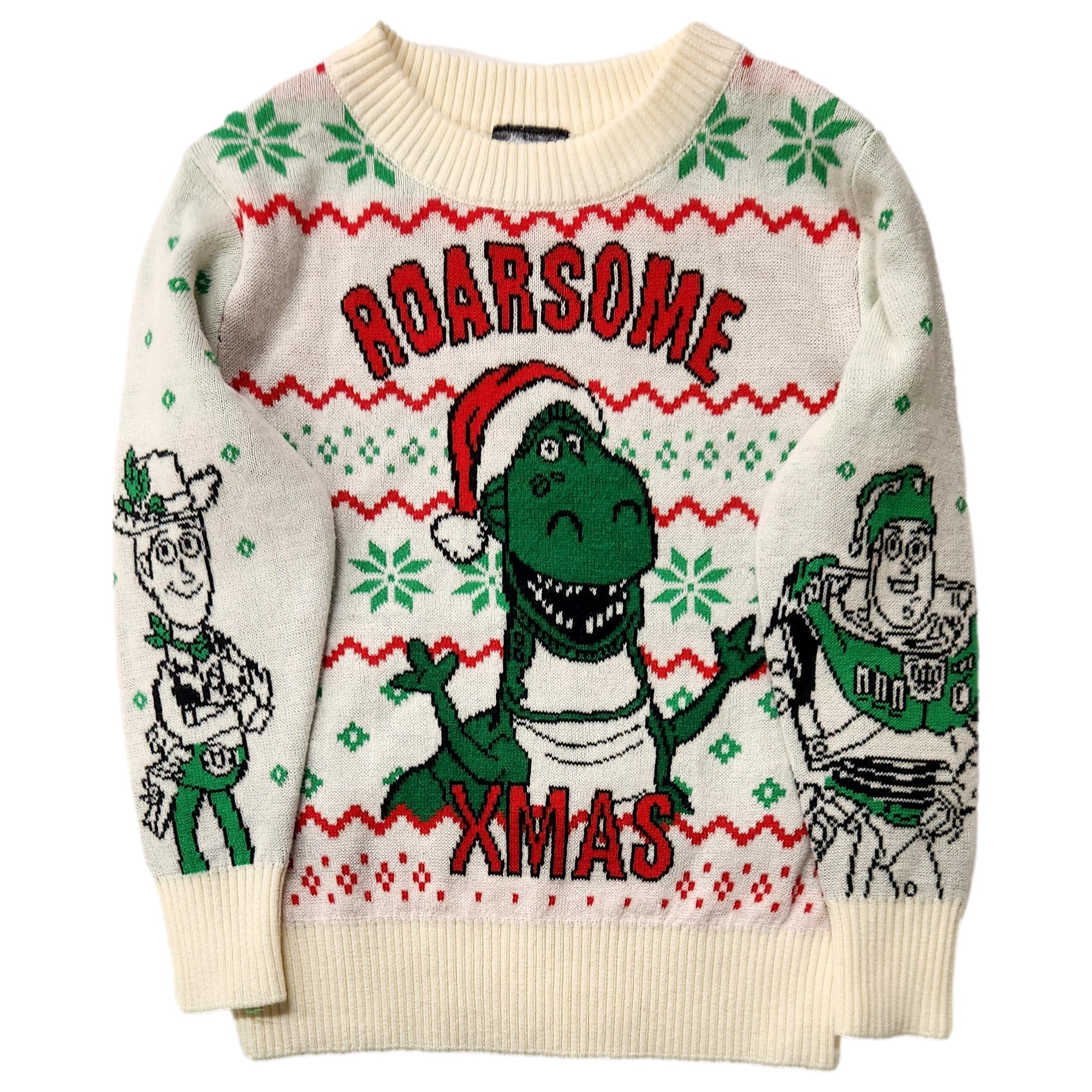 Disney Toy Story Infant & Toddler Boys Off White Christmas Sweater 