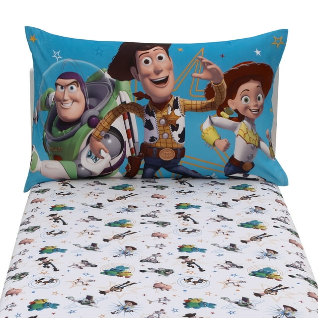 Disney Toy Story Play Time 2 Piece Toddler Fitted Sheet Set with