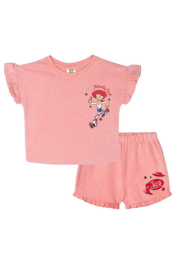 Toy Story Jessie French Terry T-Shirt and Shorts Outfit Set Toddler to Big Kid