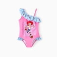 thumbnail image 1 of Disney Toy Story Jessie Girls One-Piece Swimsuit Ruffle One-Shoulder Swimwear for Kids 2–9Y, 1 of 1