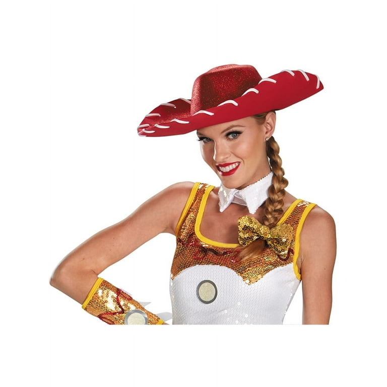 Disney Toy Story Jessie Glam Hat Bow Halloween Costume Accessory 