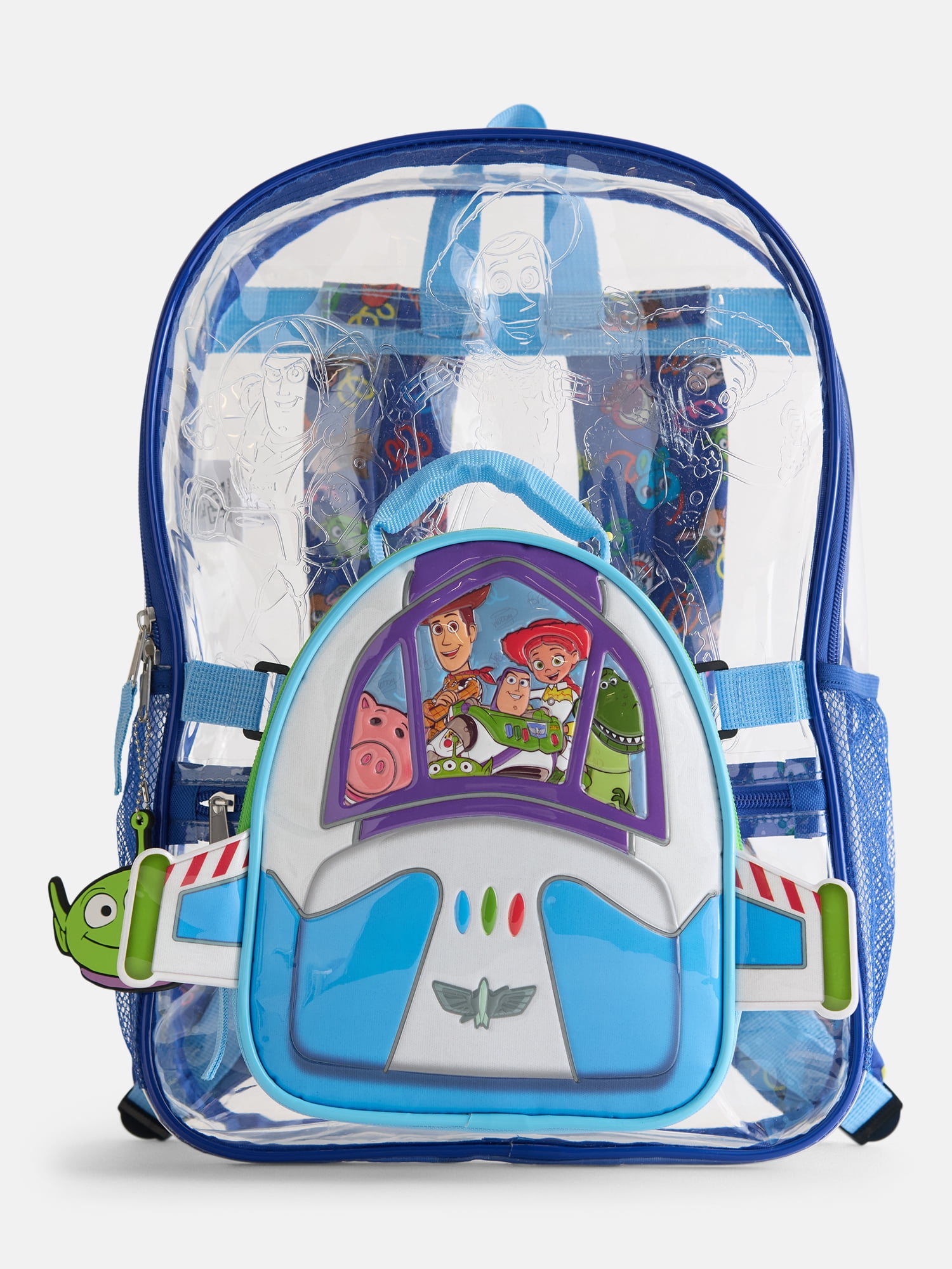 nike backpacks for little boy toy story Amazon.com | Loungefly Pixar Movie Collab Triple Pocket Mini Backpack Features a YKK zipper closure with a Nickel finish Disney Toy Story Kids Clear