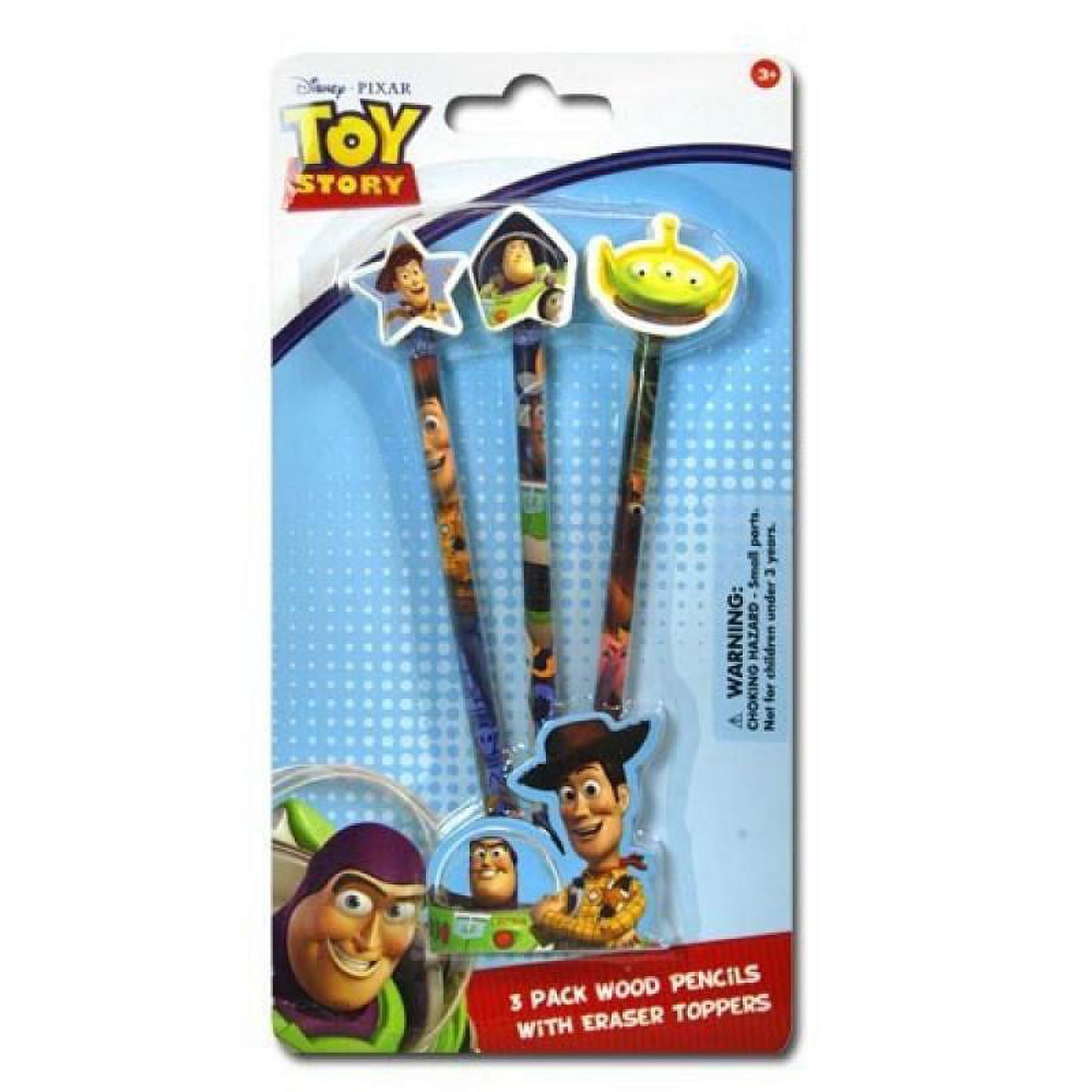 Disney Toy Story Pencils - Toy Story Pencil Set - Toys Story Pencil Set and Eraser Toppers - image 1 of 3
