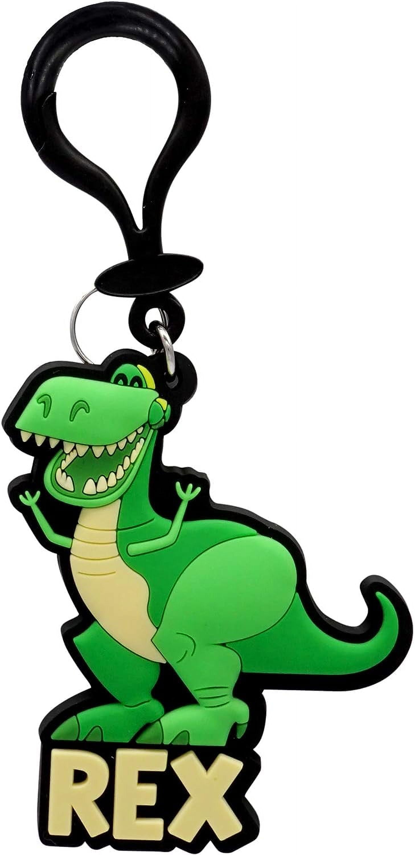Disney Toy Story Rex Soft Touch ID Tag Bag Clip - Toy Story Rex
