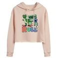 thumbnail image 1 of Disney - Toy Story - Rex This Is How I Roll - Juniors Cropped Pullover Hoodie, 1 of 5