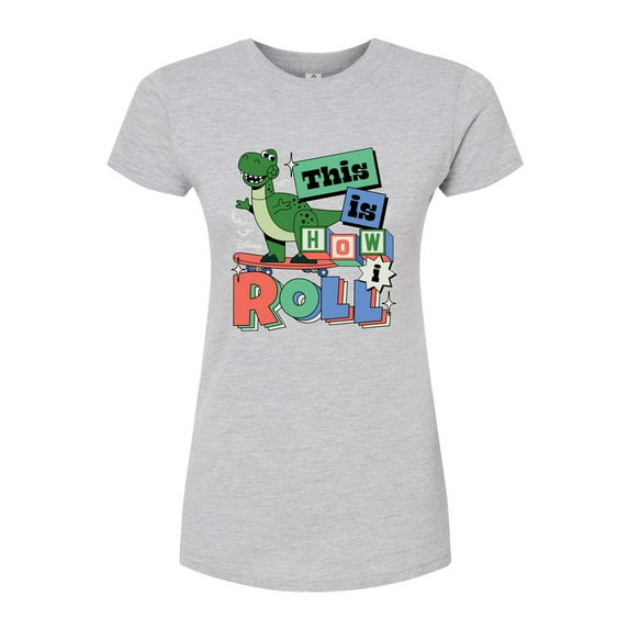 Disney - Toy Story - Rex This Is How I Roll - Juniors Fitted Graphic T-Shirt