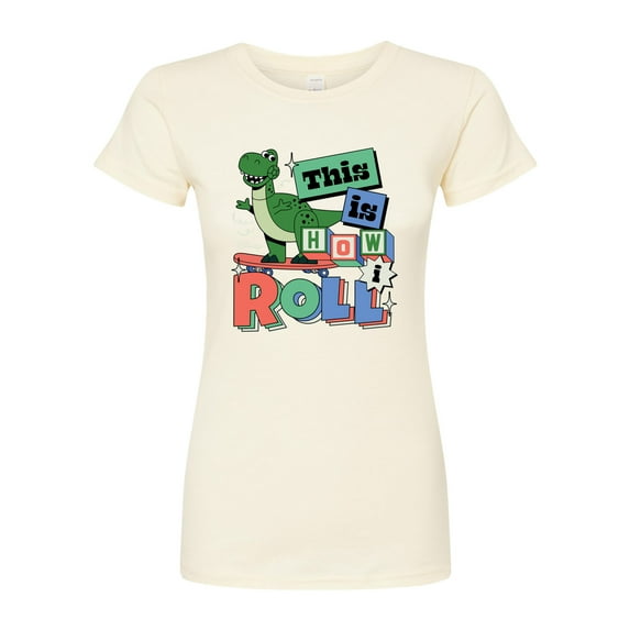 Disney - Toy Story - Rex This Is How I Roll - Juniors Fitted Graphic T-Shirt