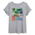 thumbnail image 1 of Disney - Toy Story - Rex This Is How I Roll - Juniors Ideal Flowy Muscle T-Shirt, 1 of 5