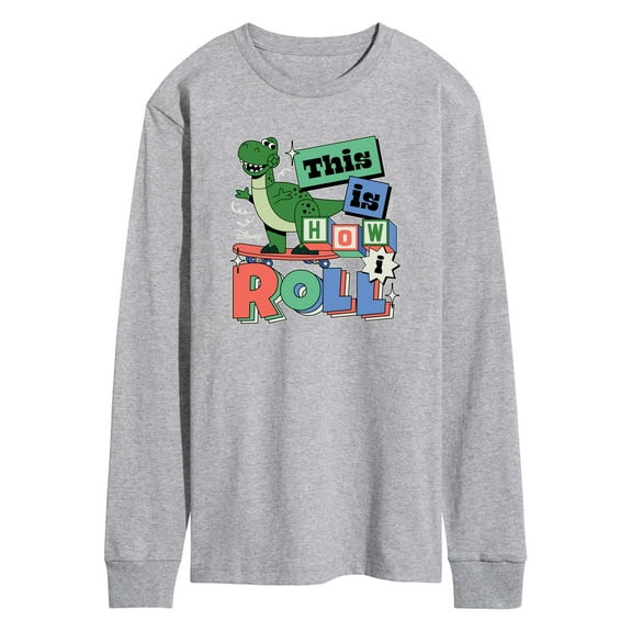 Disney - Toy Story - Rex This Is How I Roll - Men's Long Sleeve T-Shirt