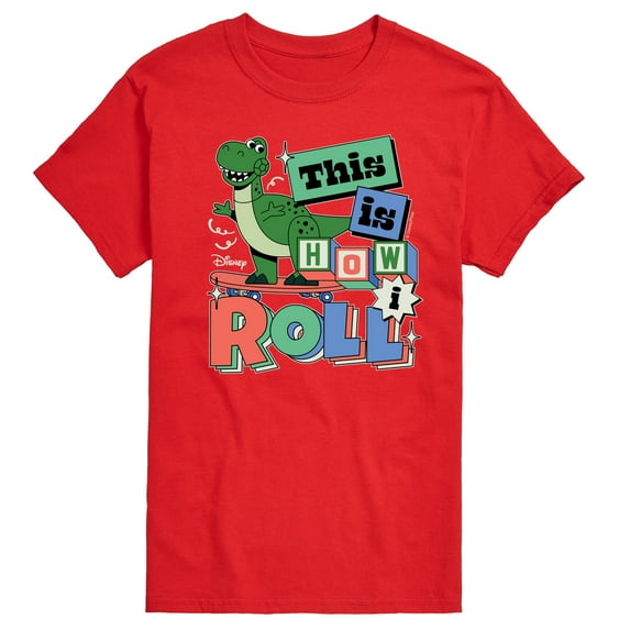 Disney - Toy Story - Rex This Is How I Roll - Men's Short Sleeve Graphic T-Shirt