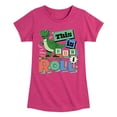 thumbnail image 1 of Disney - Toy Story - Rex This Is How I Roll - Toddler & Youth Girls Short Sleeve Graphic T-Shirt, 1 of 5