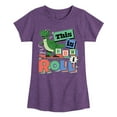 thumbnail image 1 of Disney - Toy Story - Rex This Is How I Roll - Toddler & Youth Girls Short Sleeve Graphic T-Shirt, 1 of 5