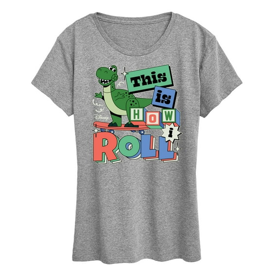 Disney - Toy Story - Rex This Is How I Roll - Women's Short Sleeve Graphic T-Shirt