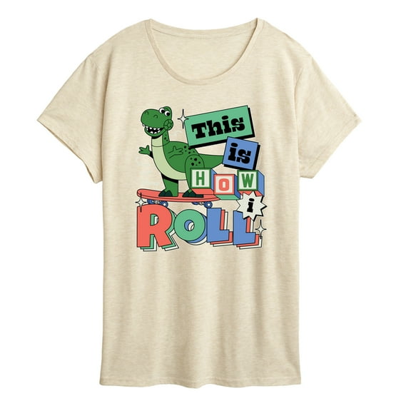 Disney - Toy Story - Rex This Is How I Roll - Women's Short Sleeve Graphic T-Shirt