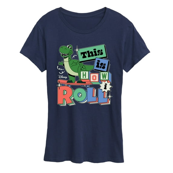 Disney - Toy Story - Rex This Is How I Roll - Women's Short Sleeve Graphic T-Shirt