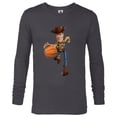 thumbnail image 1 of Disney Toy Story Sheriff Woody Basketball - Long Sleeve T-Shirt for Men - Customized-Charcoal Heather, 1 of 5