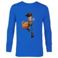 thumbnail image 1 of Disney Toy Story Sheriff Woody Basketball - Long Sleeve T-Shirt for Men - Customized-Navy, 1 of 5