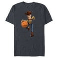 thumbnail image 1 of Disney Toy Story Sheriff Woody Basketball - Short Sleeve Blended T-Shirt for Adults - Customized-Navy Heather, 1 of 5