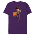 thumbnail image 1 of Disney Toy Story Sheriff Woody Basketball - Short Sleeve Blended T-Shirt for Adults - Customized-Purple, 1 of 5