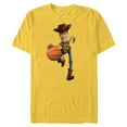 thumbnail image 1 of Disney Toy Story Sheriff Woody Basketball - Short Sleeve Blended T-Shirt for Adults - Customized-Yellow, 1 of 5
