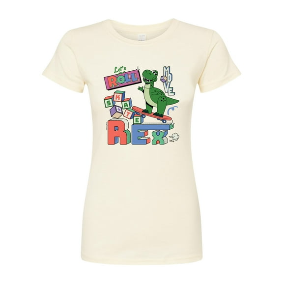 Disney - Toy Story - Skateboard Rex - Juniors Fitted Graphic T-Shirt