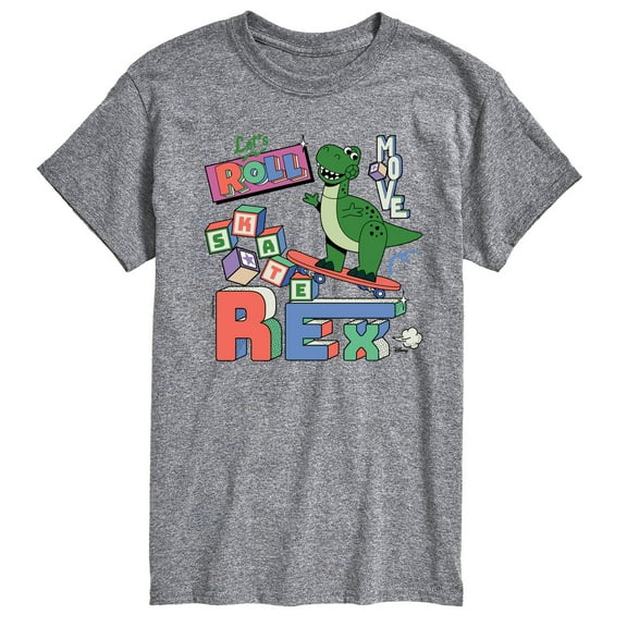 Disney - Toy Story - Skateboard Rex - Men's Short Sleeve Graphic T-Shirt