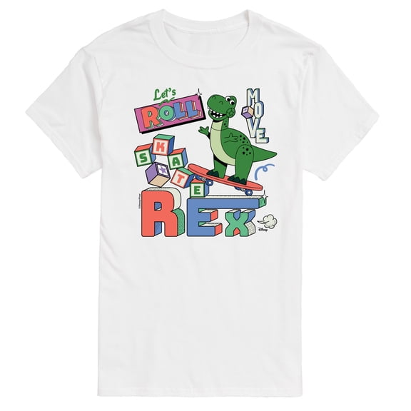 Disney - Toy Story - Skateboard Rex - Men's Short Sleeve Graphic T-Shirt
