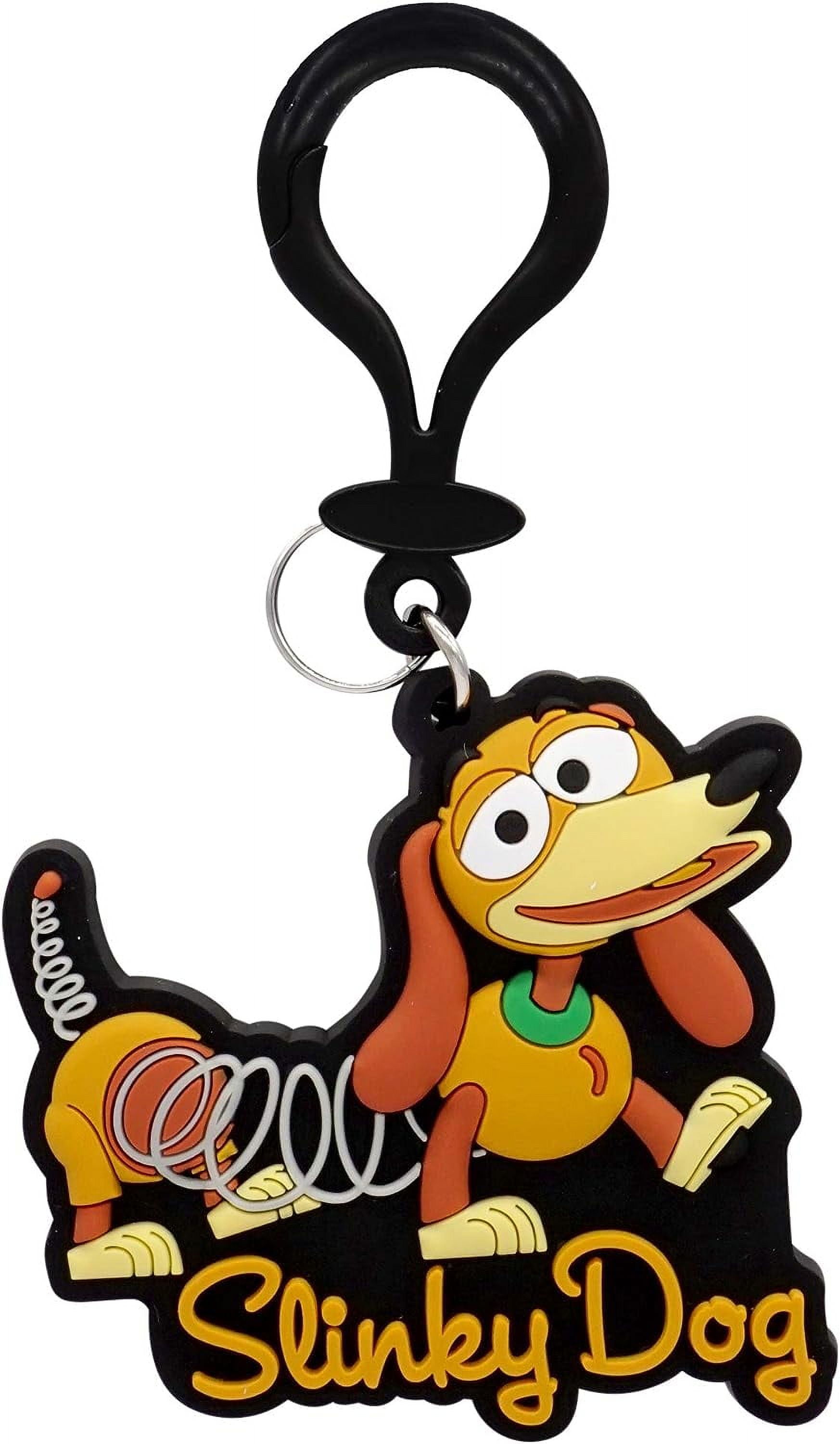 Disney Toy Story Slinky Dog Soft Touch ID Tag Bag Clip - Toy Story