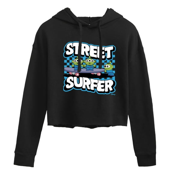 Disney - Toy Story - Street Surfer - Juniors Cropped Pullover Hoodie