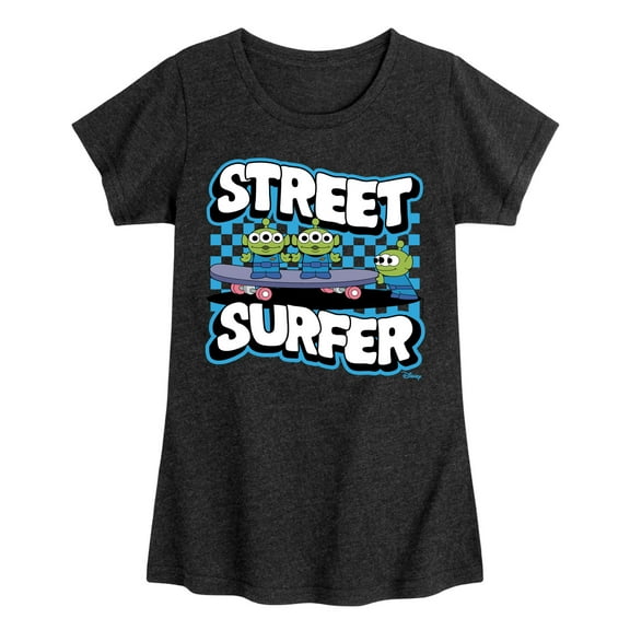 Disney - Toy Story - Street Surfer - Toddler & Youth Girls Short Sleeve Graphic T-Shirt