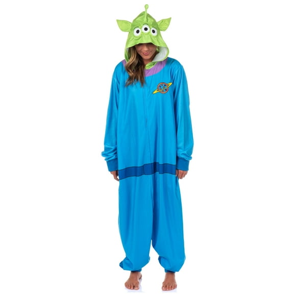 Disney Toy Story Union Suit Adults Alien Kigurumi Hooded Costume One Piece Pajama Loungewear