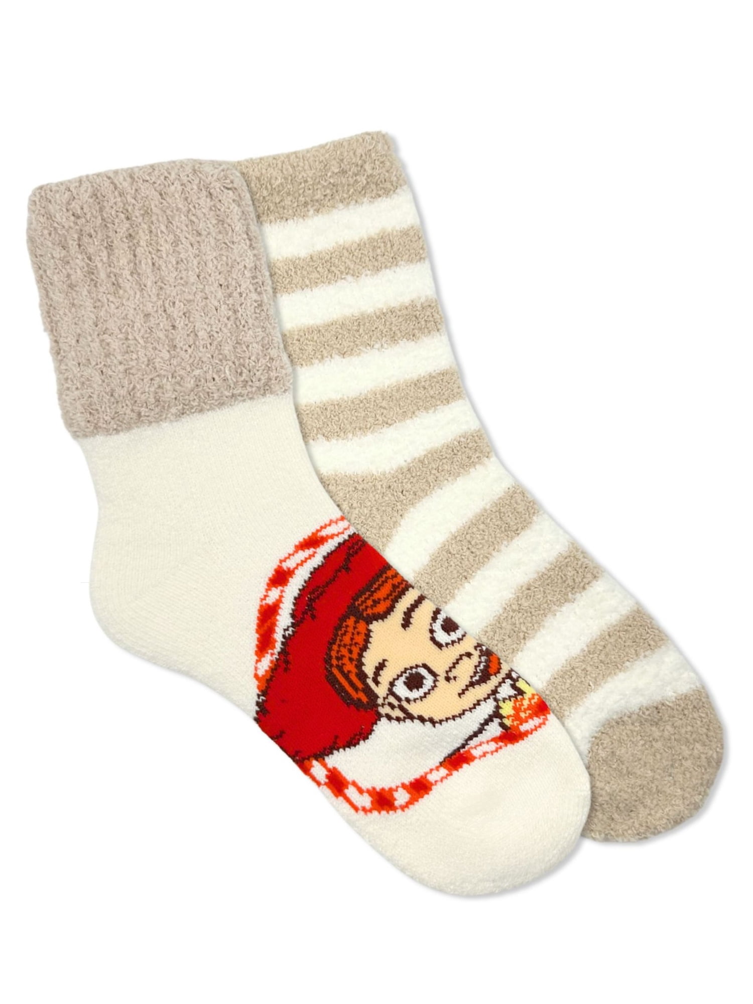 Disney Toy Story Women's Cozy Crew Socks, 2-Pack, Shoe Sizes 4-10