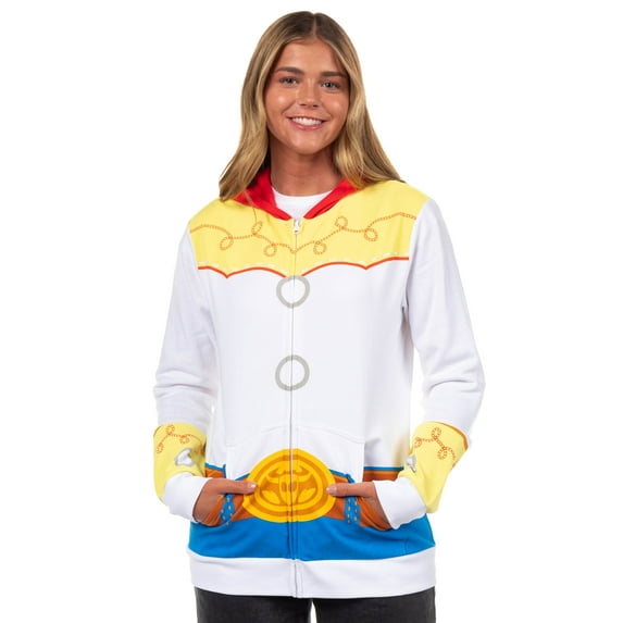 Disney Toy Story Women's I Am Jessie Junior's Costume Zip Up Hoodie