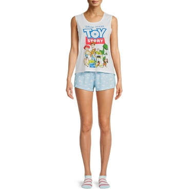 Disney Toy Story Women's and Women's Plus Tank Top, Shorts and Socks, 3-Piece Sleep Set