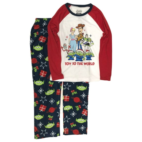 Disney Toy Story Womens Joy To The World Christmas Holiday Pajamas Large