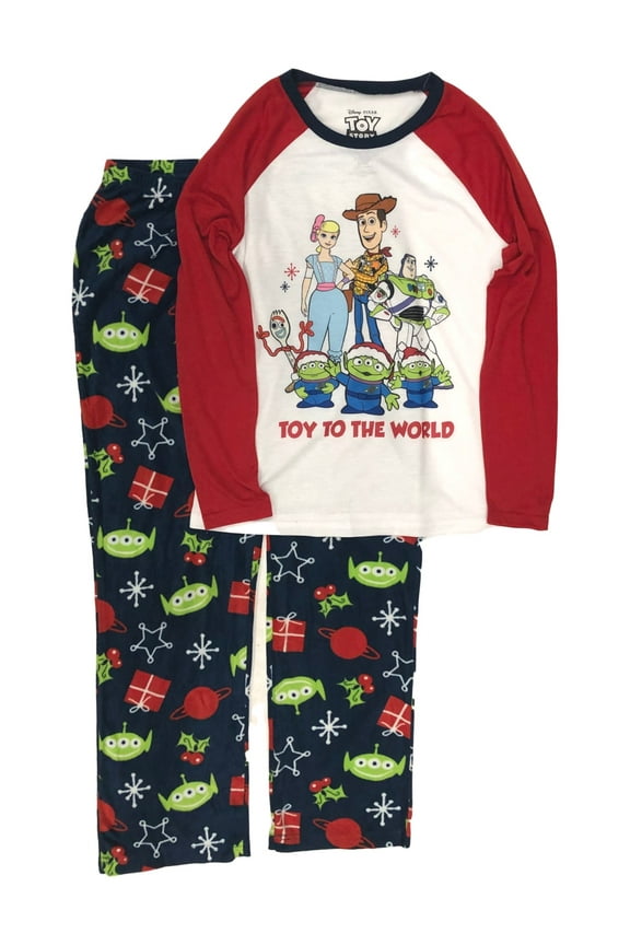 Toy Story Womens Joy To The World Christmas Holiday Pajamas Large
