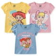 thumbnail image 1 of Disney Toy Story Woody Bo Peep Jessie Short Sleeve Shirt (Girls), 3 Pack, Sizes 3T-7, 1 of 9