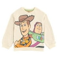 thumbnail image 1 of Disney Toy Story Woody Buzz Lightyear Alien Fleece Drop Shoulder Sweatshirt Toddler to Big Kid, 1 of 5