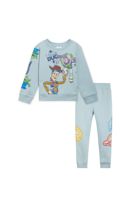 Toy Story Woody Buzz Lightyear Alien Fleece Sweatshirt and Jogger Pants Outfit Set Toddler to Big Kid