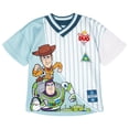 thumbnail image 1 of Disney Toy Story Woody Buzz Lightyear Alien Mesh Soccer Jersey Athletic T-Shirt Toddler to Big Kid, 1 of 4
