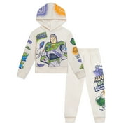 Disney Toy Story Woody Buzz Lightyear Bullseye Fleece Pullover Hoodie and Jogger Pants Outfit Set Toddler to Big Kid