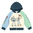 thumbnail image 1 of Disney Toy Story Woody Buzz Lightyear Fleece Zip Up Hoodie Toddler to Big Kid, 1 of 5