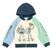Disney Toy Story Woody Buzz Lightyear Fleece Zip Up Hoodie Toddler to Big Kid