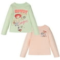 thumbnail image 1 of Disney Toy Story Woody Buzz Lightyear Jessie 2 Pack Long Sleeve T-Shirts Toddler to Big Kid, 1 of 5