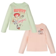 Disney Toy Story Woody Buzz Lightyear Jessie 2 Pack Long Sleeve T-Shirts Toddler to Big Kid
