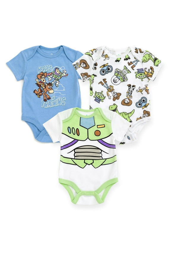 Toy Story Woody Buzz Lightyear Jessie 3 Pack Cosplay Bodysuits Newborn to Infant