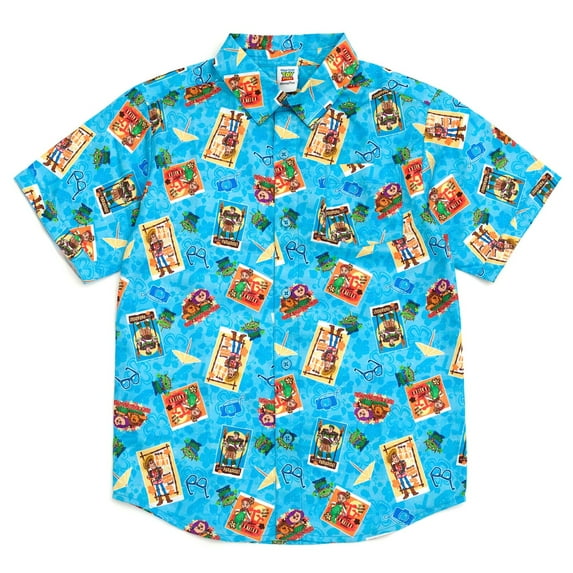 Disney Toy Story Woody Buzz Lightyear Jessie Hawaiian Button Down Shirt Toddler to Big Kid
