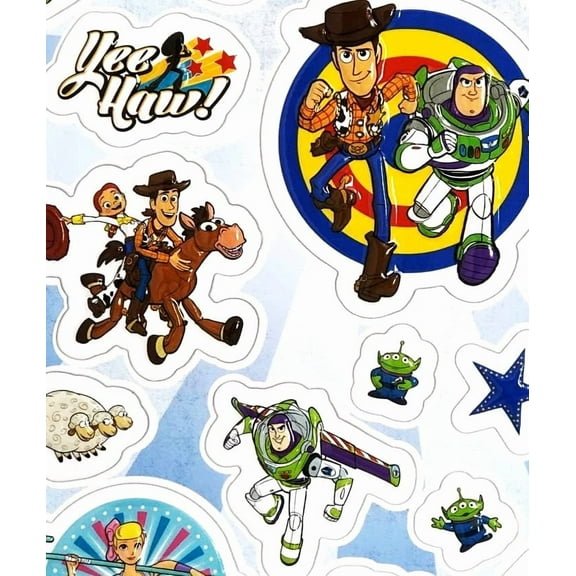 Disney Toy Story Woody Buzz Lightyear Jessie & More Puffy Stickers - 20 Count