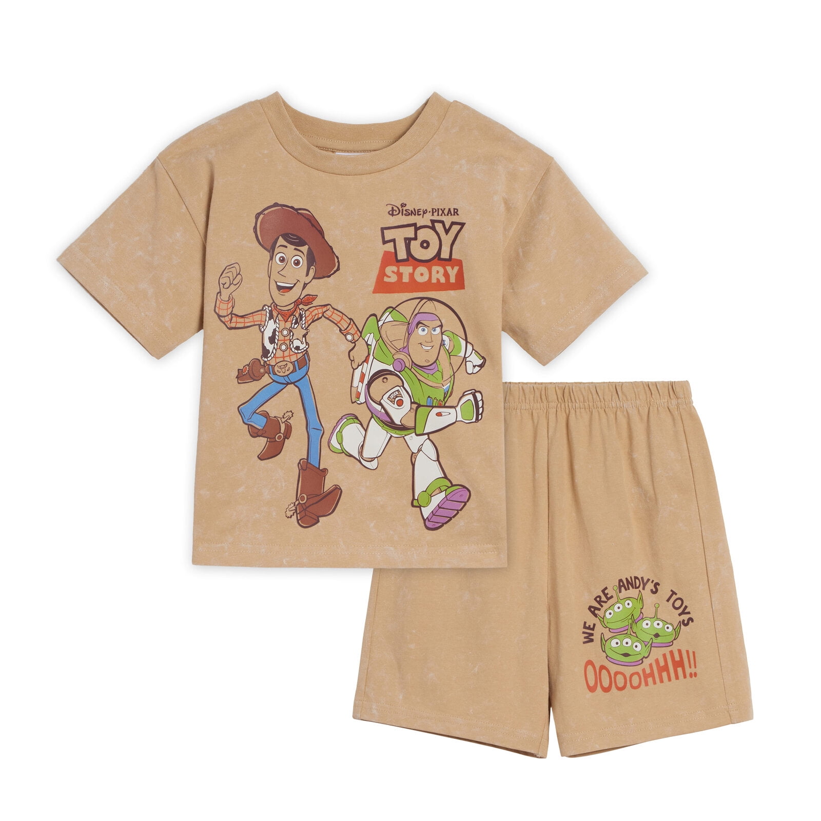Disney Toy Story Toddler T-Shirt & Shorts Set, Woody Buzz Jessie